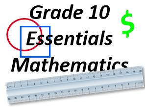 Permalink to:Grade 10 Essential Mathematics